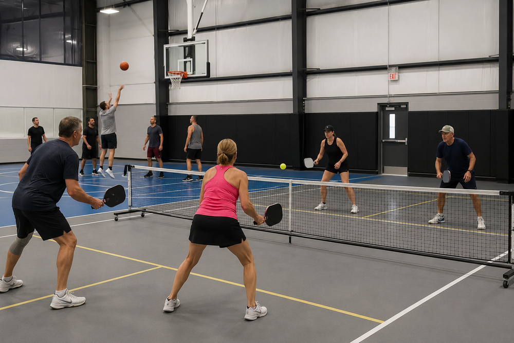 18+ Half-Court Pickleball / Half-court Basketball